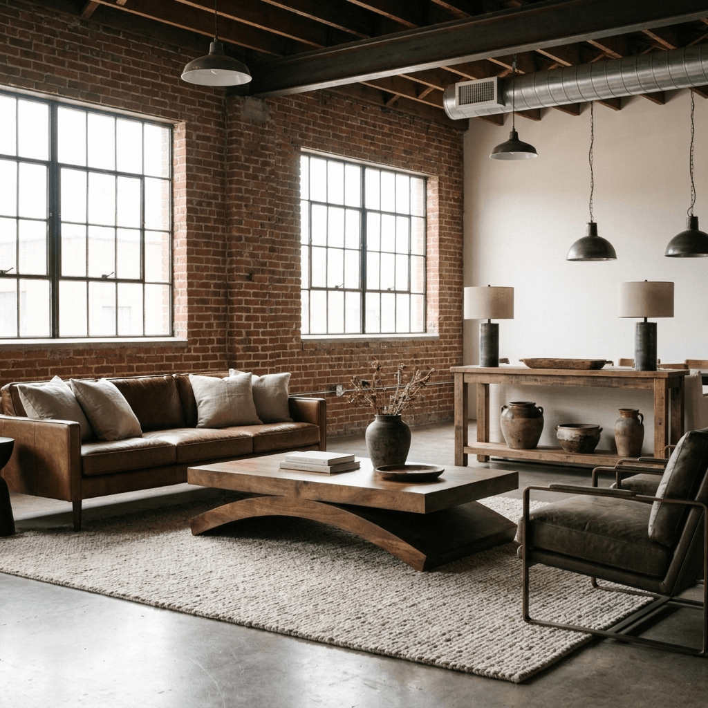 55" Solid Wood Coffee Table | Contemporary Mango Wood Coffee Table