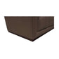 83.5" Cool Brown Top Grain Leather Sofa | Modern Rectilinear 3-Seater Sofa corner view showcasing premium leather and tufted design.