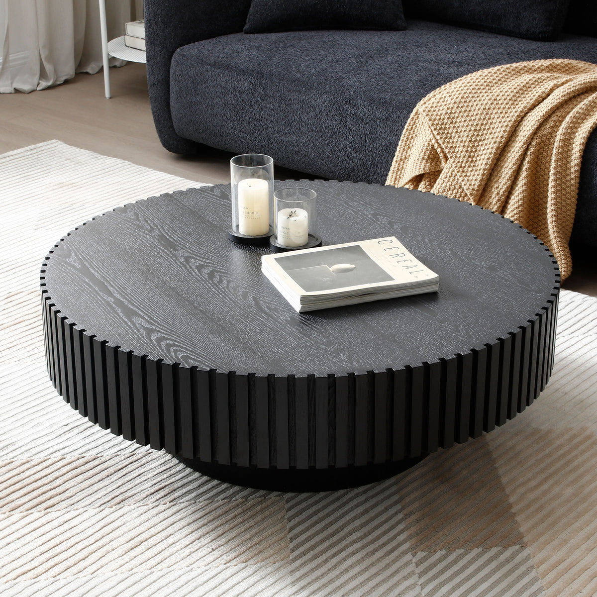 Cormac Matt Black MDF Coffee Table – 31.5" Coffee Table – view 6