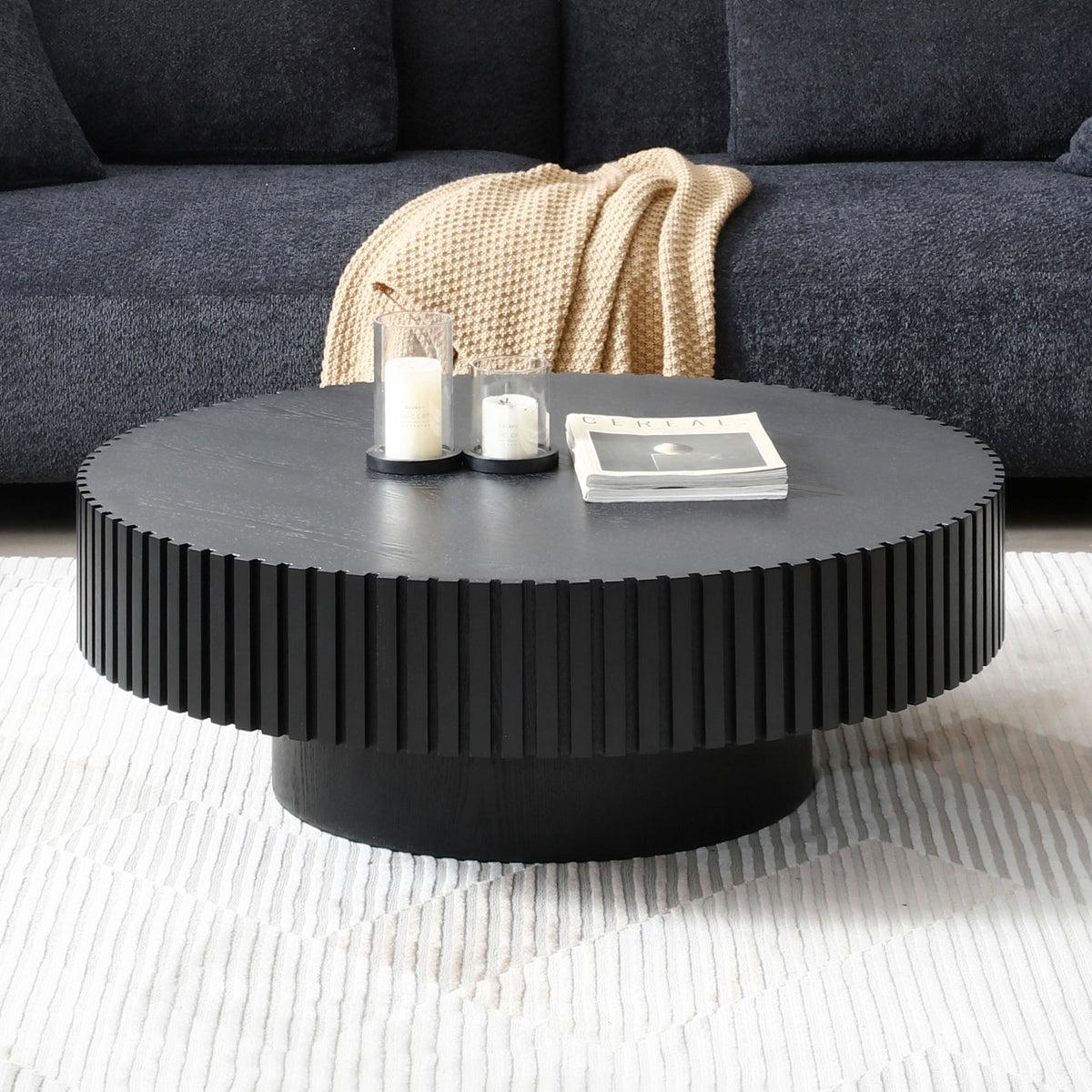 Cormac Matt Black MDF Coffee Table – 31.5" Coffee Table – view 8
