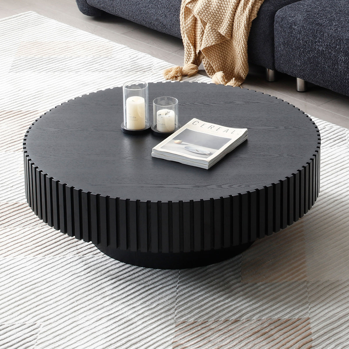 Cormac Matt Black MDF Coffee Table – 31.5" Coffee Table – view 9