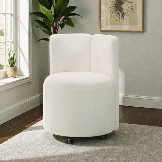 Cormac White Synthetic Wood Accent Chair – 22"W Accent Chair – view 2