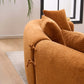 Curved Compression Foam Sectional Sofa – 110” Modular Chenille Couch (Sleeper Style) showing soft curves and plush upholstery.