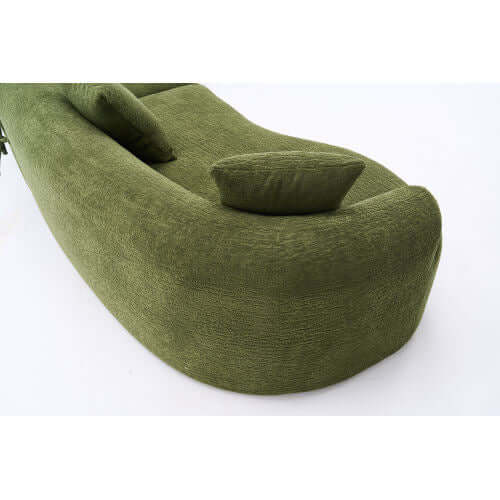 Curved Compression Foam Sectional Sofa