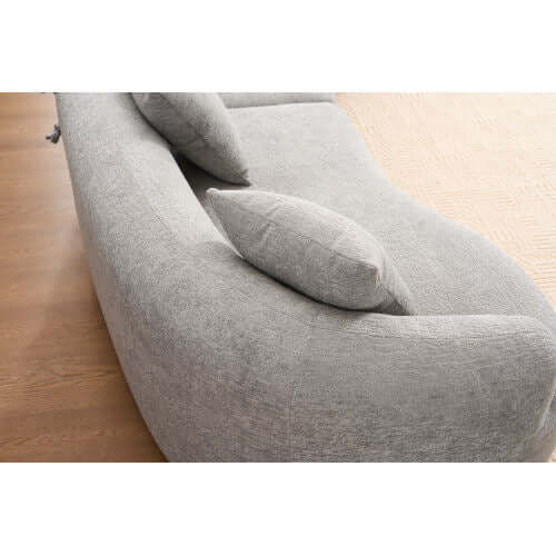 Curved Compression Foam Sectional Sofa