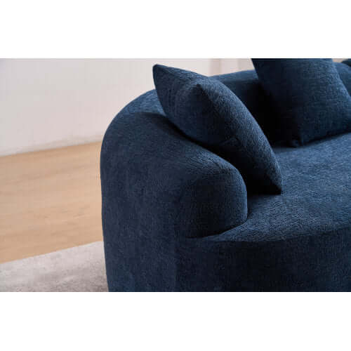 Curved Compression Foam Sectional Sofa – close-up detail