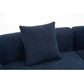 Curved Compression Foam Sectional Sofa – 110” Modular Chenille Couch (Sleeper Style) with plush cushion detail.