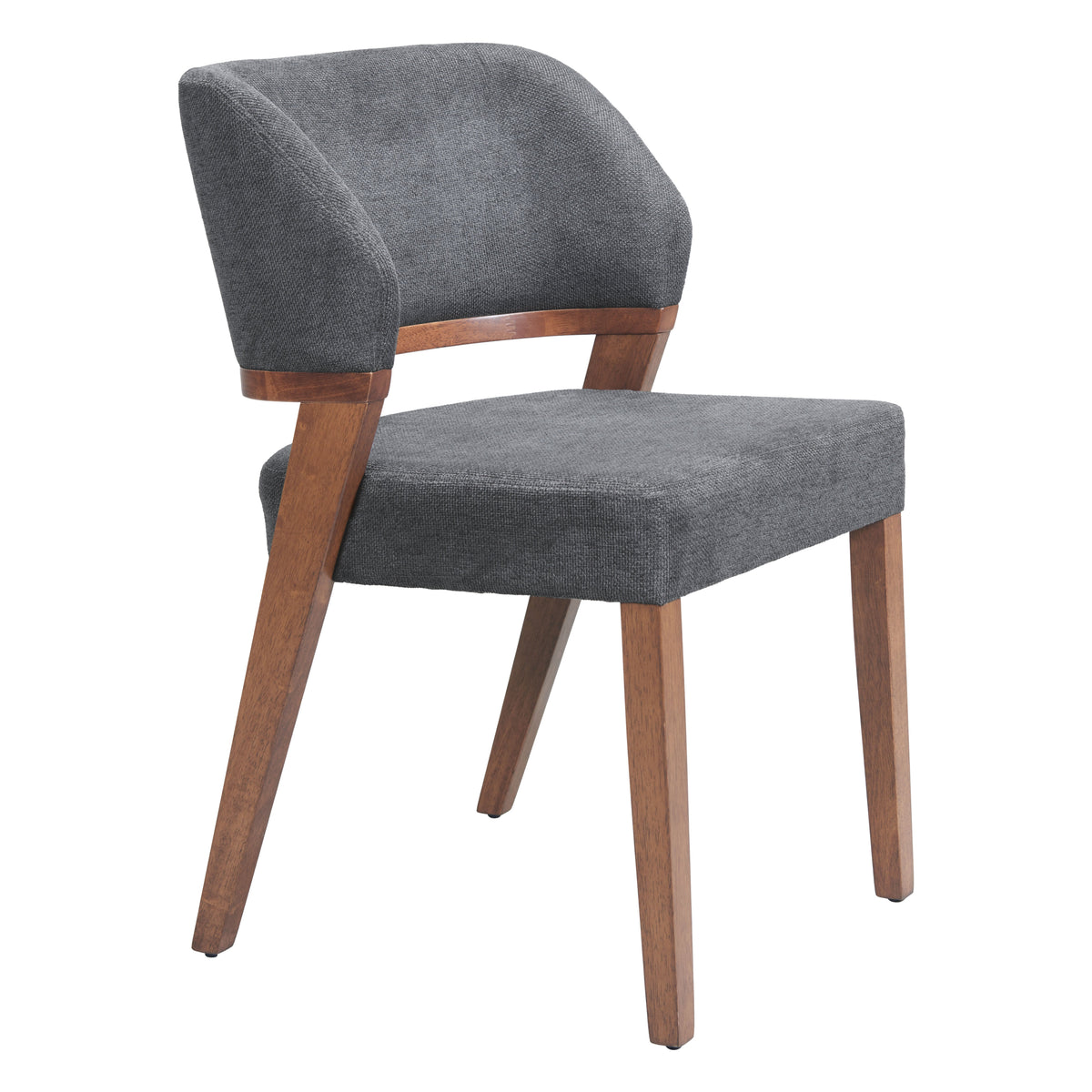 Sunobu Azure Gray & Walnut Dining Chair (Set of 2)
