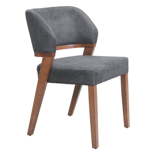 Sunobu Azure Gray & Walnut Dining Chair (Set of 2)