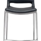 Ace Counter Stool (Set of 2) in Black & Silver