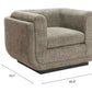 Sereneu Green Tweed Accent Chair