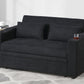 Easton Black Sherpa Sleeper Sofa