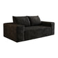 Modern Corduroy Deep Seat Loveseat Sofa – Comfy Couch (4 Colors and 3 Sizes)