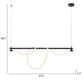 Adder Black Ceiling Lamp
