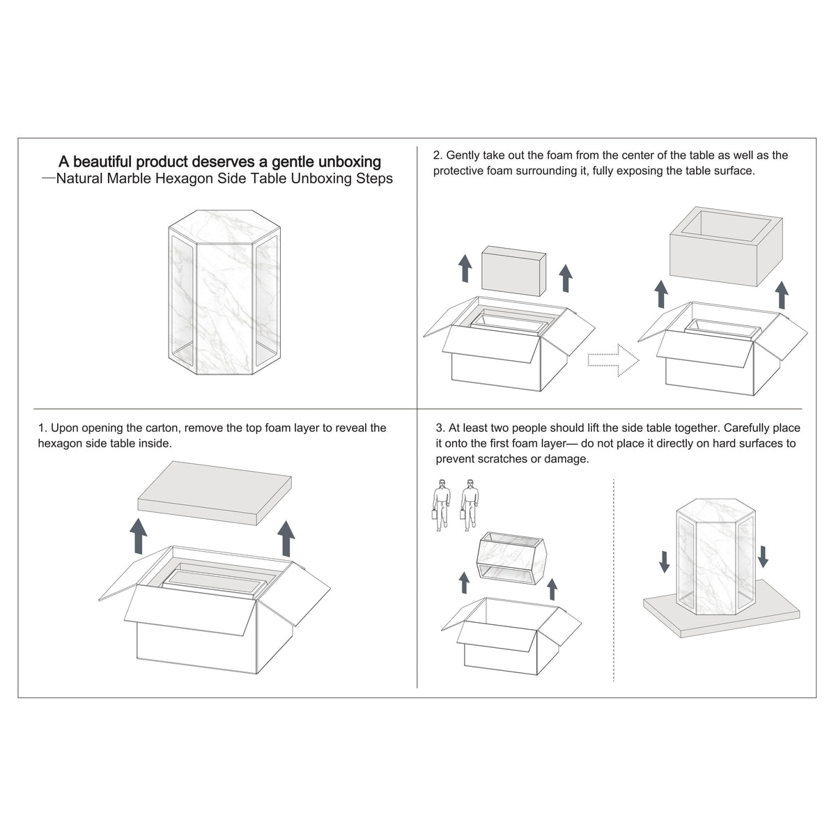 Alba Marble Side Table