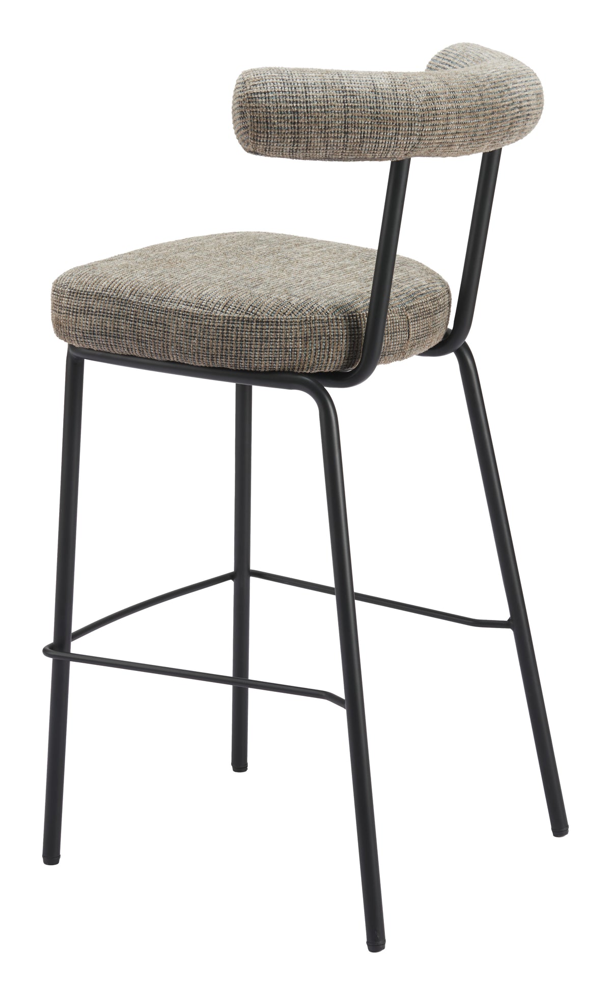 Kede Green Tweed Barstool