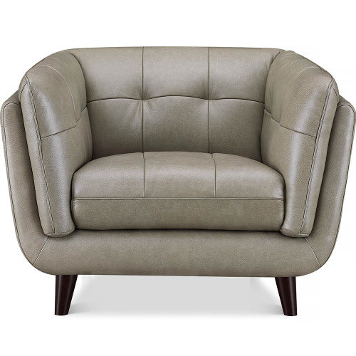 Solana MCM Top-Grain Leather Lounge Chair (2 Colors)