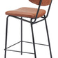 Charon Counter Stool (Set of 2) in Vintage Brown