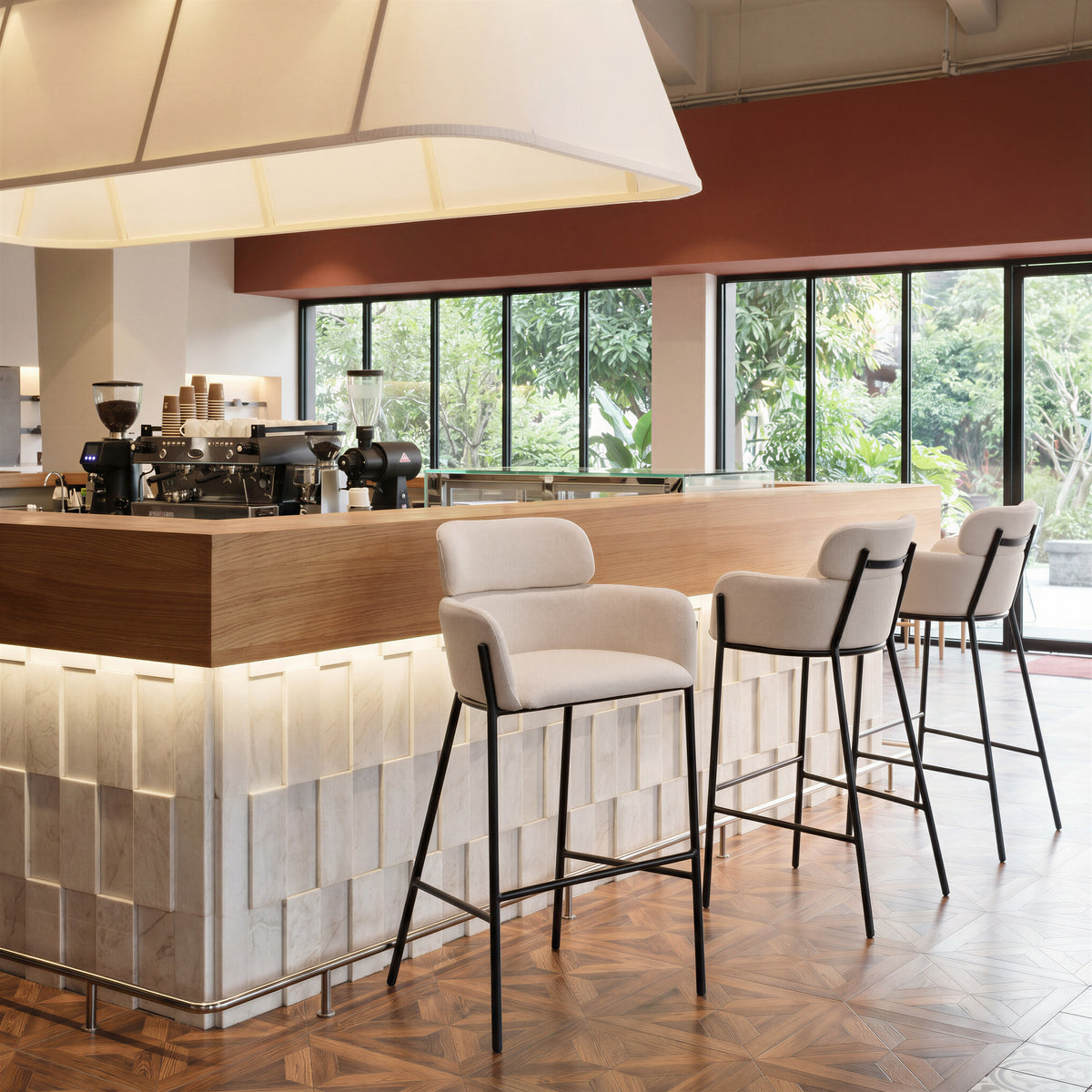 Bremor Barstool in Beige