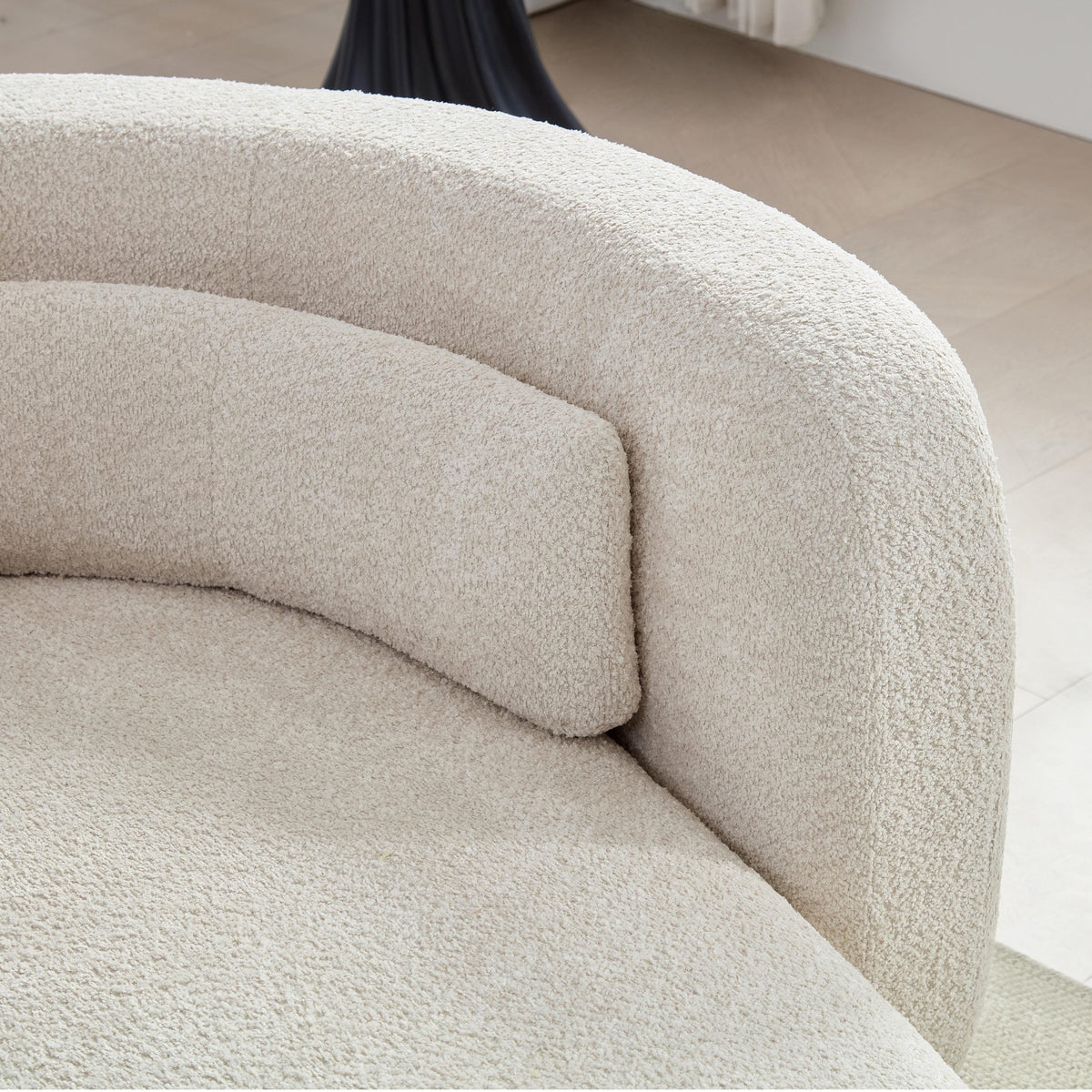 Odile Curved Boucle Sectional