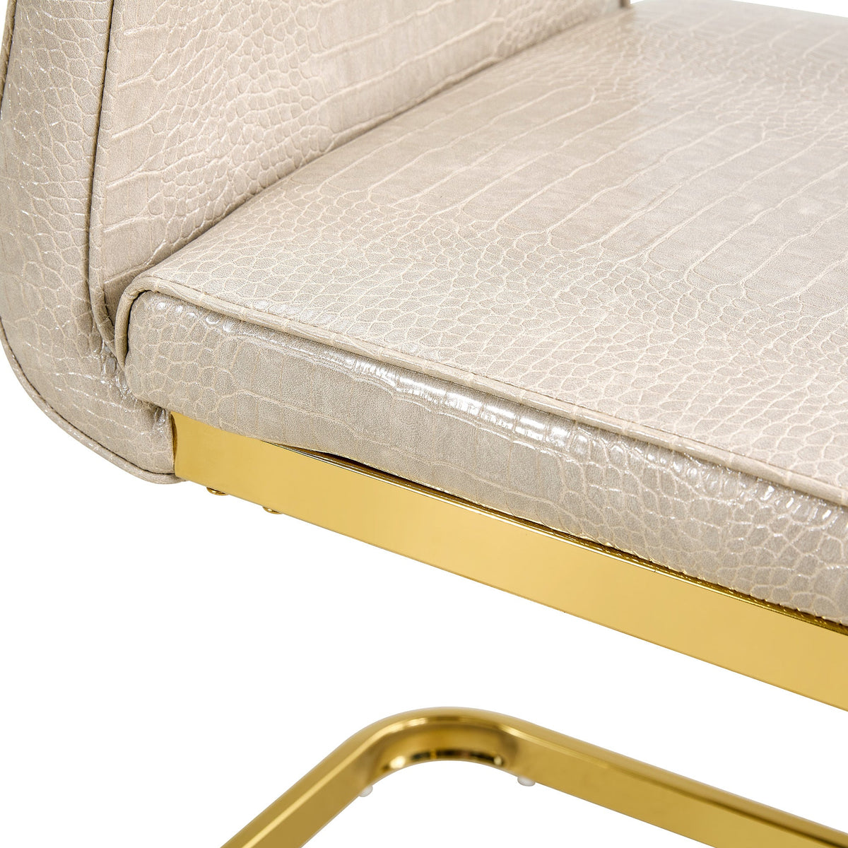 Kinsey Beige, Gold Legs, Set of 4