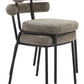 Kede Green Tweed Dining Chair (Set of 2)