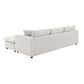 Modern 3 Seat Sofa w/ Ottoman 100" (4 Colors)