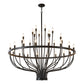Daxton Black Iron 33-Light Chandelier 47 inch