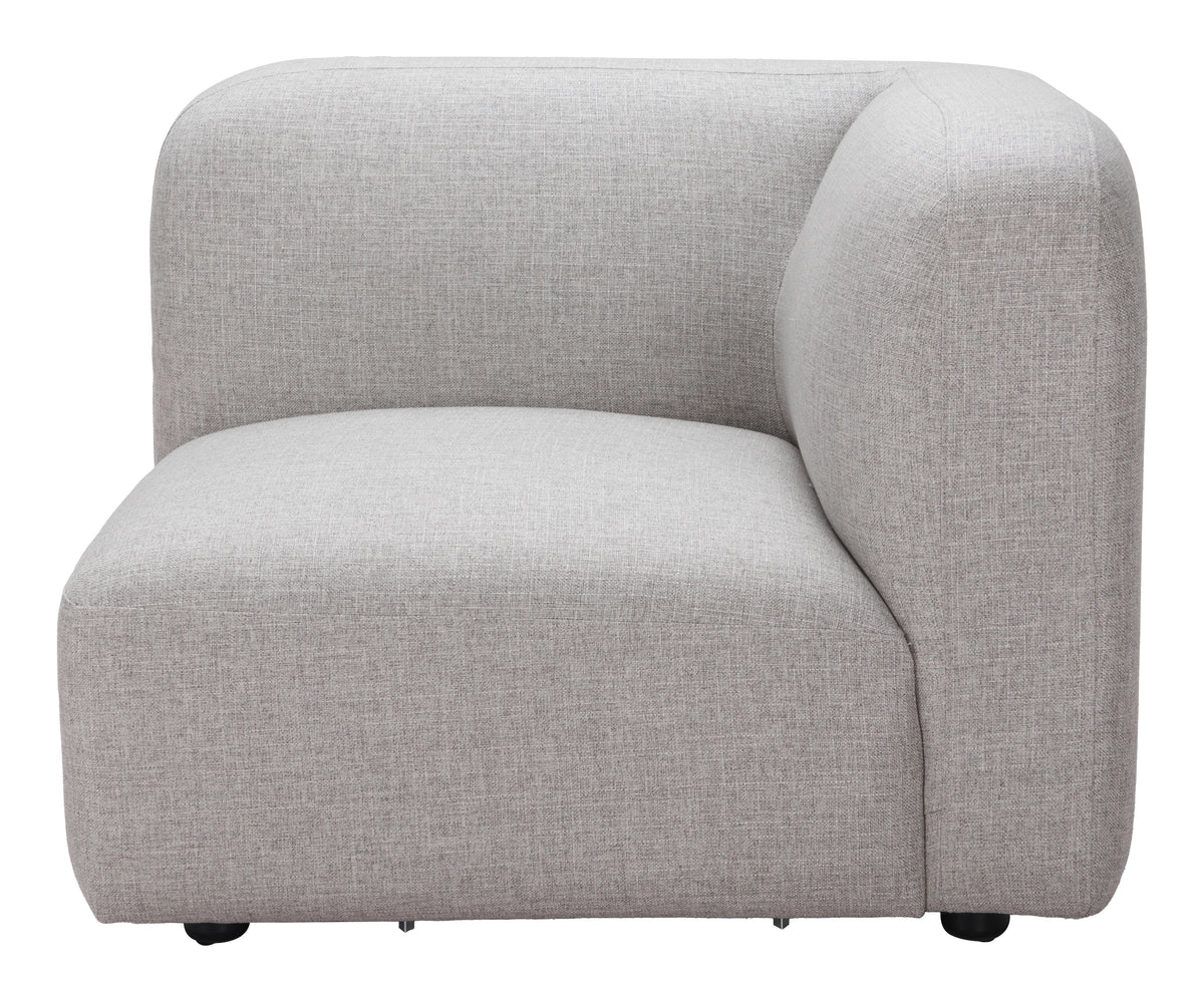 Biak Gray Corner Chair