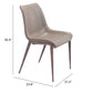 Magnus Dining Chair (Set of 2) in Brown & Walnut