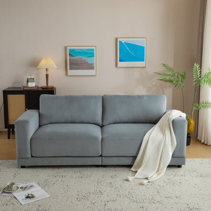 Colston Gray Solid Wood Sofa – 81.1" 2-Seat Sofa
