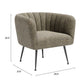 Deco Green Tweed Accent Chair