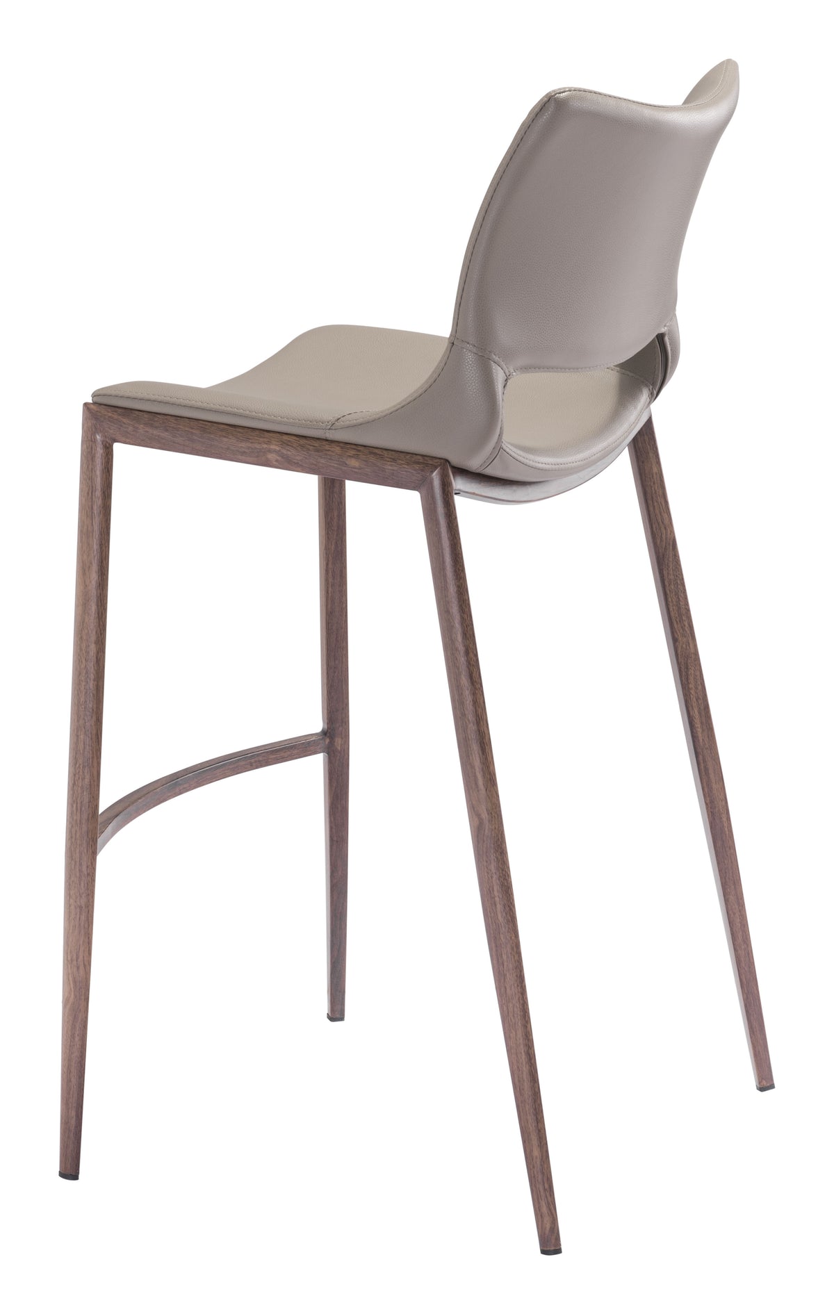Ace Barstool (Set of 2) in Brown & Walnut