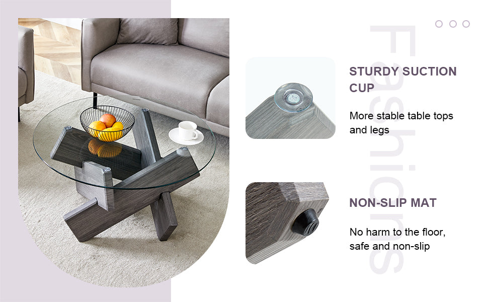 Zuri Glass Coffee Table