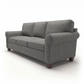 Augusta Sofa – Made in USA, Custom Fabric Options, 83" Classic Design - Catalina Steel - Fabric (9)