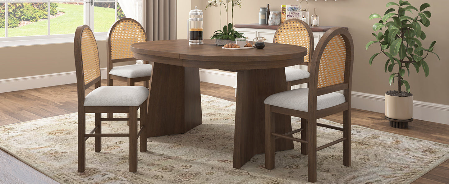 Wolfe Walnut & Beige