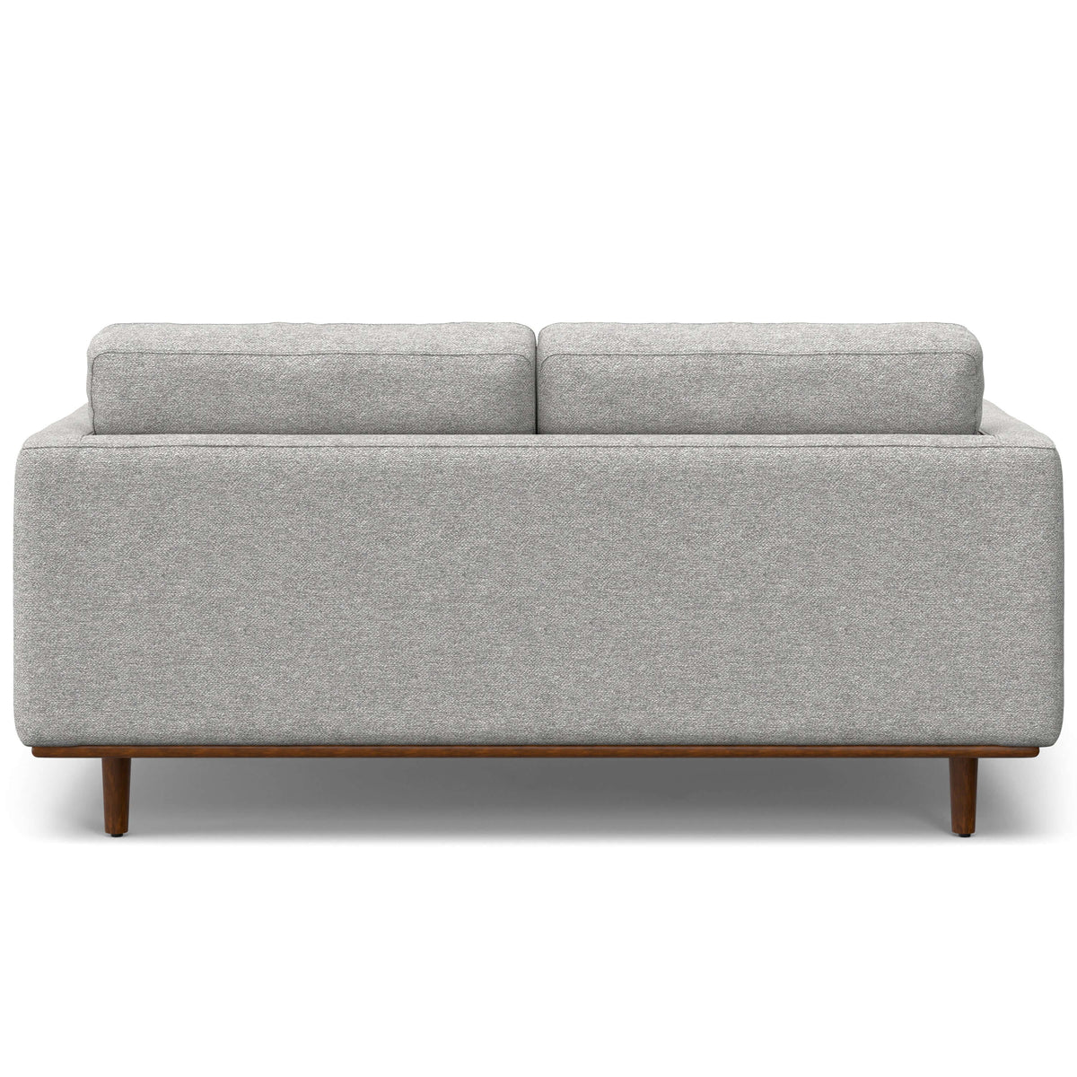 Morrison MCM Fabric Loveseat Sofa 72" – Modern Mid-Century Compact Loveseat (2 Colors) back view.