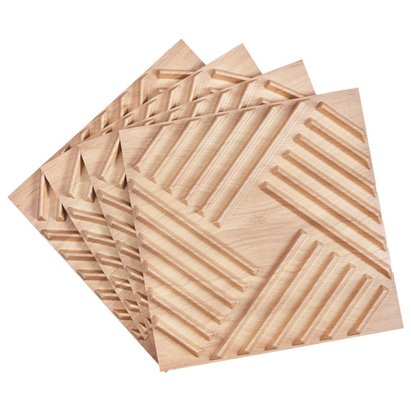 3D Wall Panels, 12-Pack 19.7 x 19.7 in PVC Modern Art Minimalist Salt Tiles, 32 Sq.Ft Coverage Accent Wall Panel
