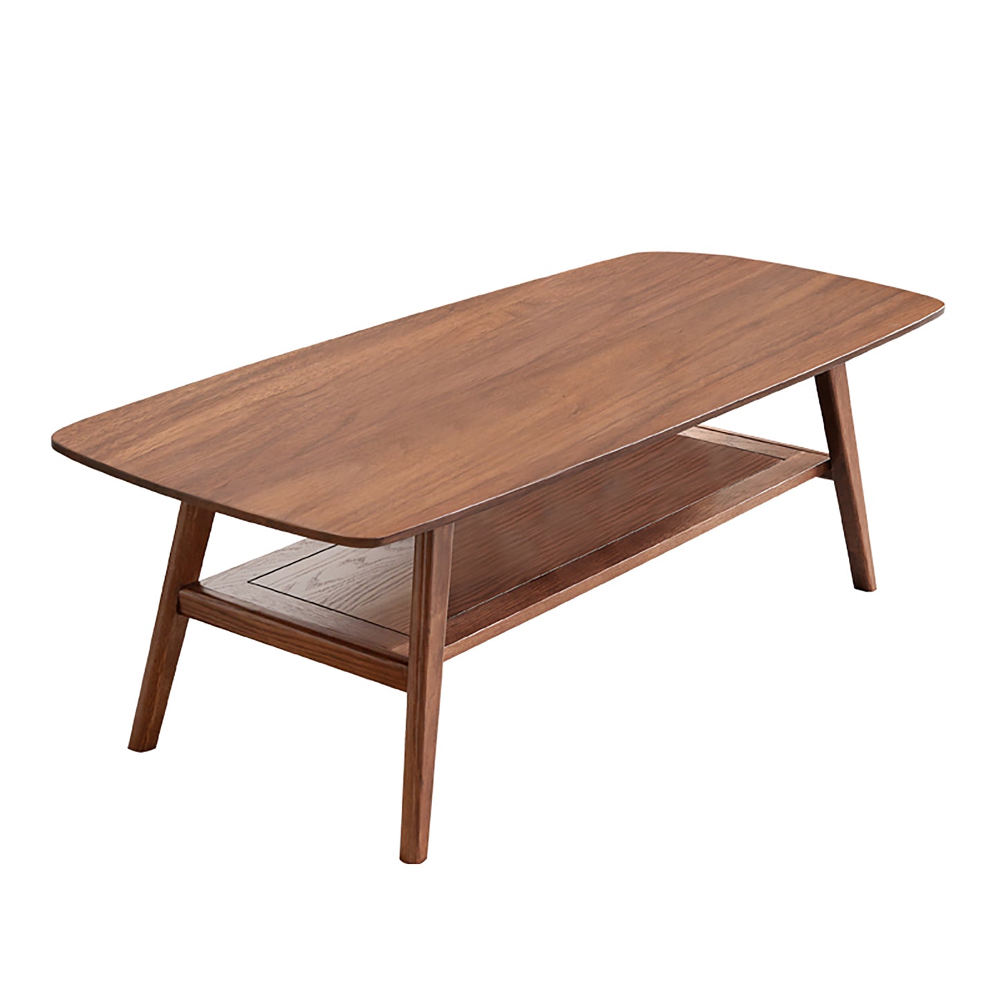 Eulalie Walnut Solid Wood Coffee Table – 47.2" Coffee Table