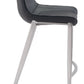 Magnus Barstool (Set of 2) in Black & Silver