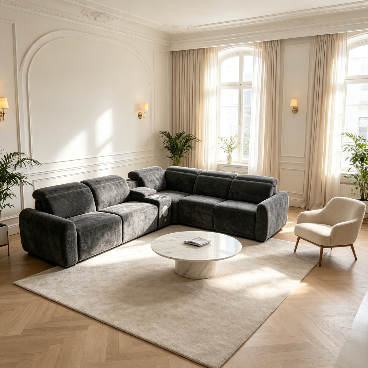 Anselm Power Reclining Sectional