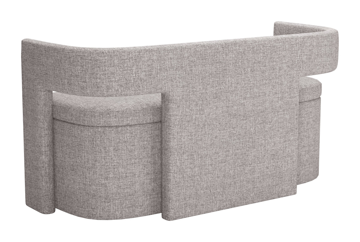 Papua Gray Storage Bench