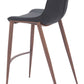 Magnus Barstool (Set of 2) in Black & Walnut
