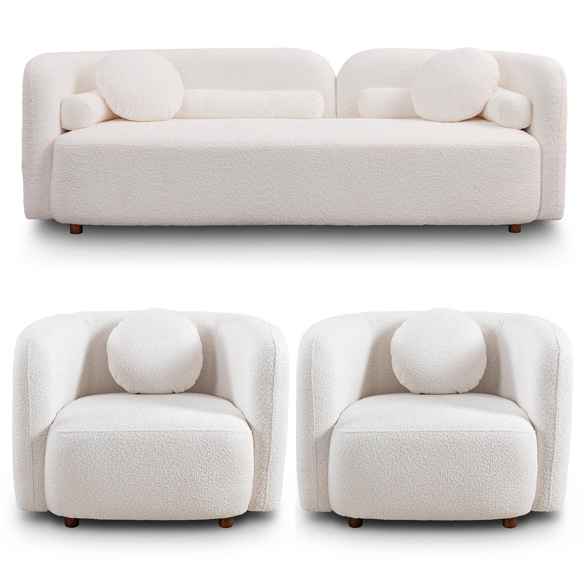 Gethin Boucle Sofa Set