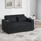 Easton Black Sherpa Sleeper Sofa
