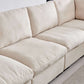 Modern Modular U-Shape Dual Chaise Sofa Sectional 129'