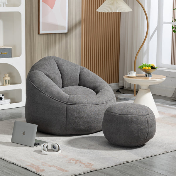 Ravenna Grey Microfiber Sofa – 40