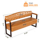 Ludlow Button-Tufted Faux Leather Bench Set