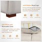 Modern Channel Tufted Corduroy Fabric Sofa 103.9'
