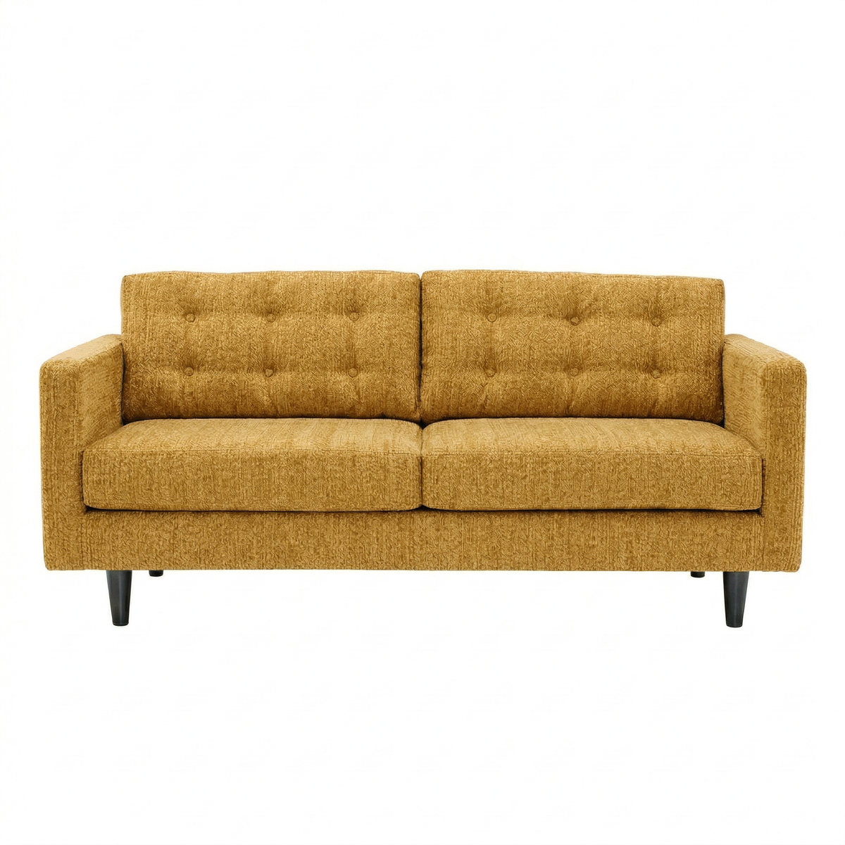 Talmadge Sofa – 92" Made-in-USA Sofa, Sage Green & Mustard Yellow - Hepburn Chai Tea - Mustard Yellow Fabric (8)